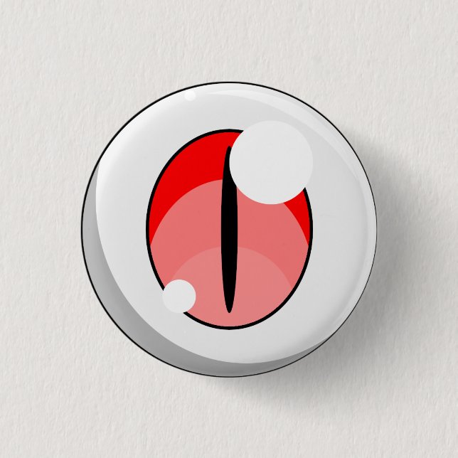 Reptilian Red Eye  3 Cm Round Badge (Front)