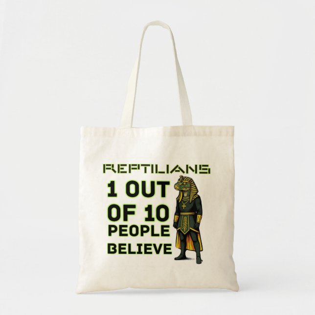 Reptilian Yikes fact Tote Bag (Front)