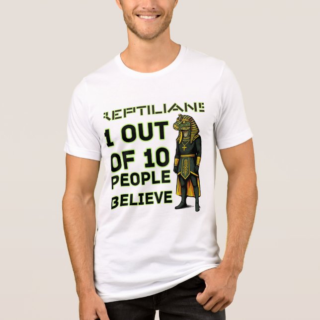 Reptilian Yikes fact Tri-Blend Shirt (Front)