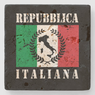 Repubblica Italiana Stone Coaster