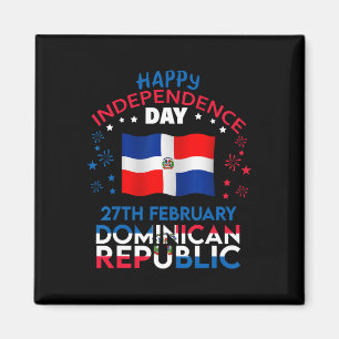 Republic 180th Independence Day Dominican Flag  Magnet
