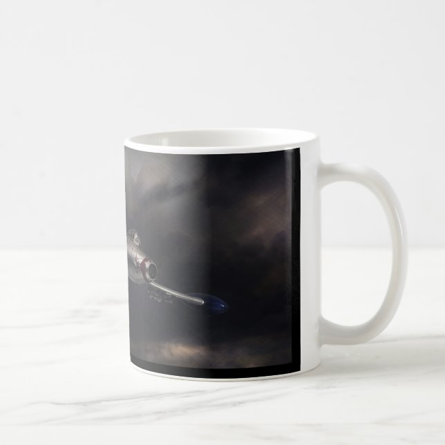 "Republic F-84 Thunderjet"mug Coffee Mug (Right)