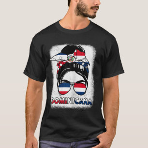 Republic Girl Independence Day Dominicana Flag T-Shirt