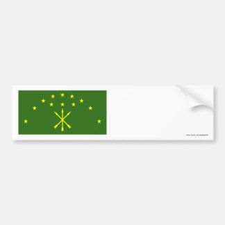Republic of Adygea Flag Bumper Sticker