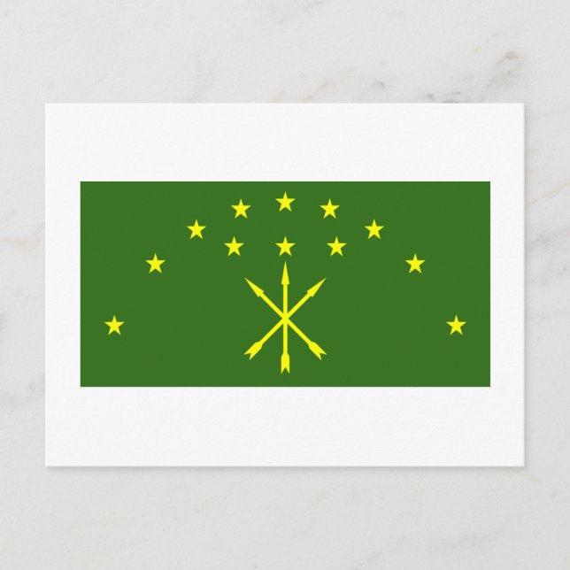 Republic of Adygea Flag Postcard (Front)
