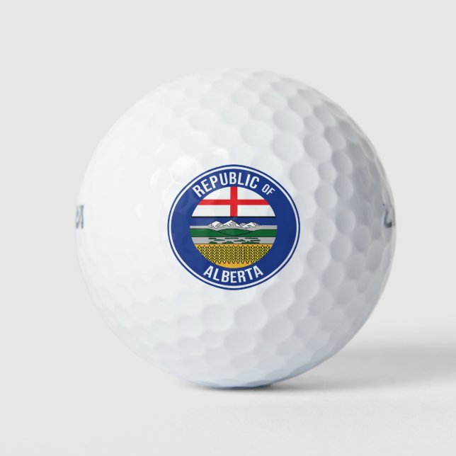 Republic of Alberta WEXIT Golf Balls (Front)