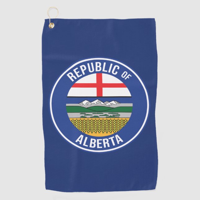 Republic of Alberta WEXIT Golf Towel (Front)
