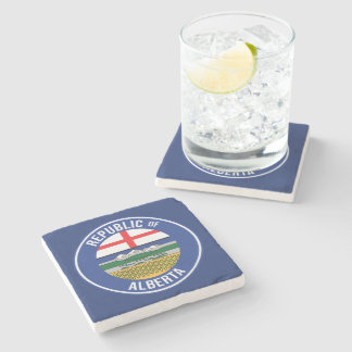 Republic of Alberta WEXIT Stone Coaster