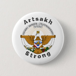 Republic of Artsakh Strong 6 Cm Round Badge