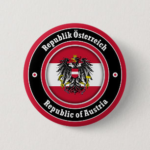 Republic of Austria 6 Cm Round Badge