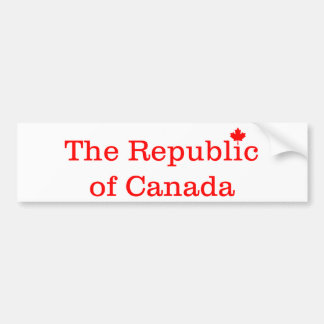 Republic of Canada Bumper Sticker