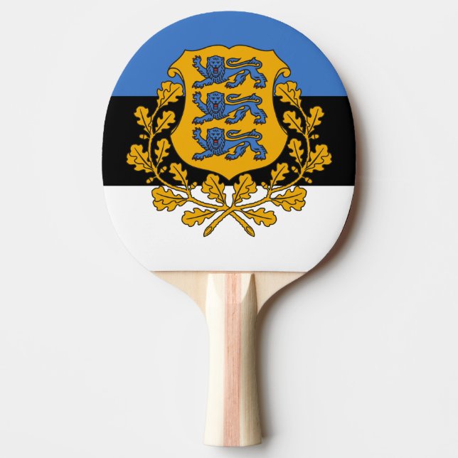 Republic Of Estonia Ping Pong Paddle! Paddle (Front)