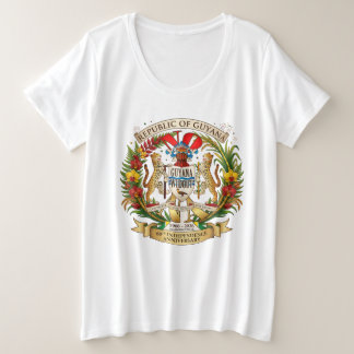 Republic of Guyana 60th Independence Anniversary Plus Size T-Shirt