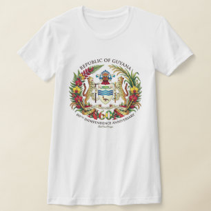 Republic of Guyana 60th Independence Anniversary  T-Shirt