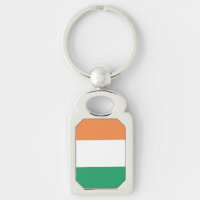 Republic of Ireland Flag Metal Keychain