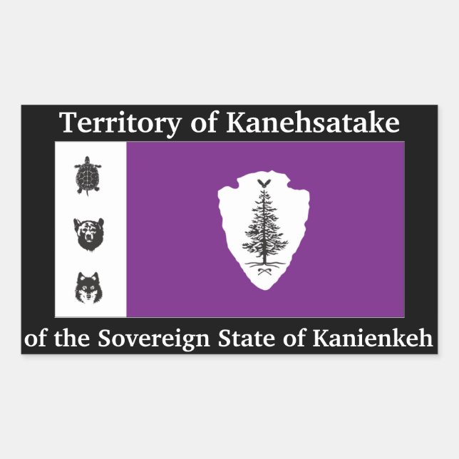 Republic of Kanienkeh(Mohawk Nation) Sticker (Front)