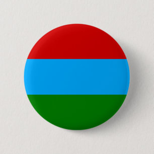 Republic of Karelia Flag 6 Cm Round Badge