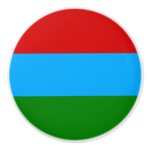 Republic of Karelia Flag Ceramic Knob