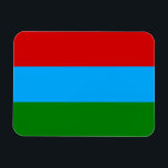 Republic of Karelia Flag Magnet<br><div class="desc">Patriotic flag of Republic of Karelia.</div>