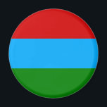 Republic of Karelia Flag Magnet<br><div class="desc">Patriotic flag of Republic of Karelia.</div>