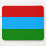 Republic of Karelia Flag Mouse Pad<br><div class="desc">Patriotic flag of Republic of Karelia.</div>