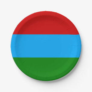 Republic of Karelia Flag Paper Plate