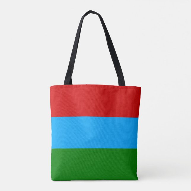 Republic of Karelia Flag Tote Bag (Back)