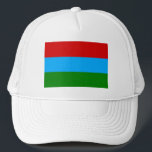 Republic of Karelia Flag Trucker Hat<br><div class="desc">Patriotic flag of Republic of Karelia.</div>