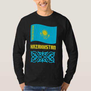 Republic of Kazakhstan Qazaqstan Kazakh flag 17 T-Shirt