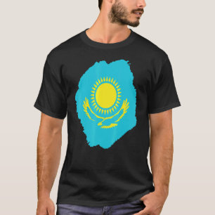 Republic of Kazakhstan Qazaqstan Kazakh flag Horse T-Shirt