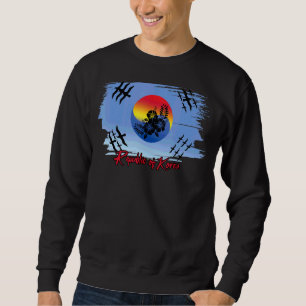 Republic Of Korea South Korea Artistic Korean Fl Sweatshirt