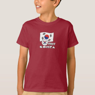Republic of Korea (South) Soccer Ball and Flag T-Shirt