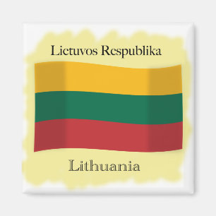 Republic of Lithuania Flag Magnet