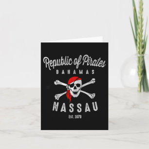 Republic Of Pirates Nau Bahamas Summer Card