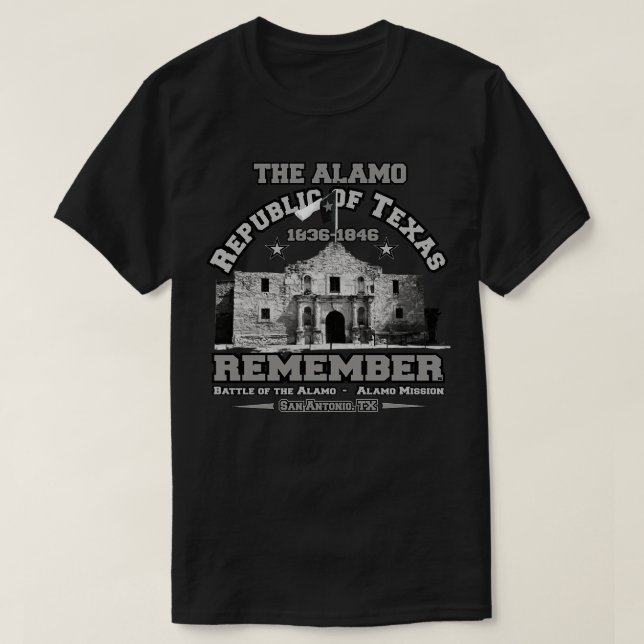 Republic of Texas Alamo San AntonioTX T-Shirt (Design Front)