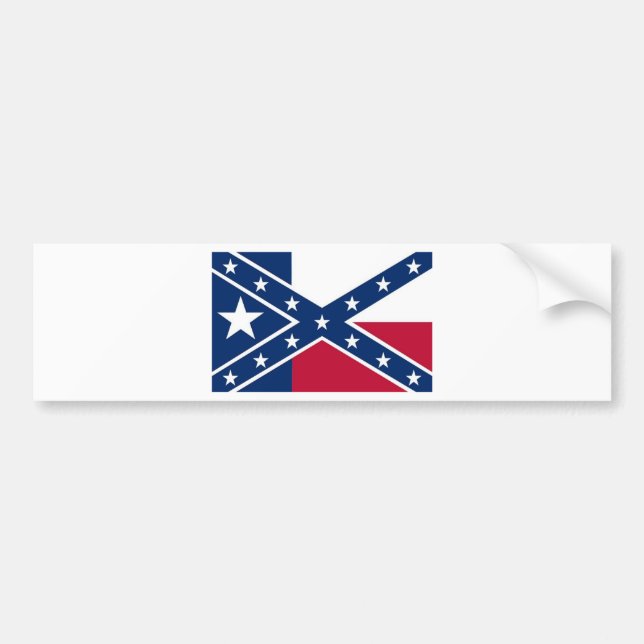 Republic of Texas Flag Bumper Sticker (Front)