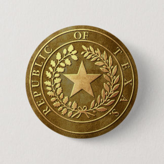 Republic of Texas Seal 6 Cm Round Badge