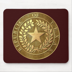 Republic of Texas Seal Mouse Pad