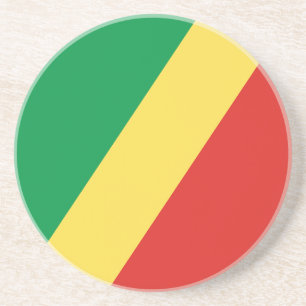 Republic of the Congo Flag Coaster