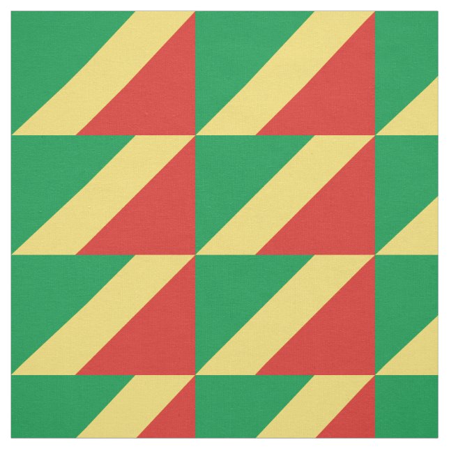 Republic of the Congo Flag Fabric (Swatch)