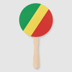 Republic of the Congo Flag Hand Fan