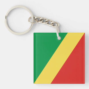 Republic of the Congo Flag Key Ring