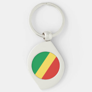 Republic of the Congo Flag Key Ring