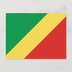 Republic of the Congo Flag Postcard