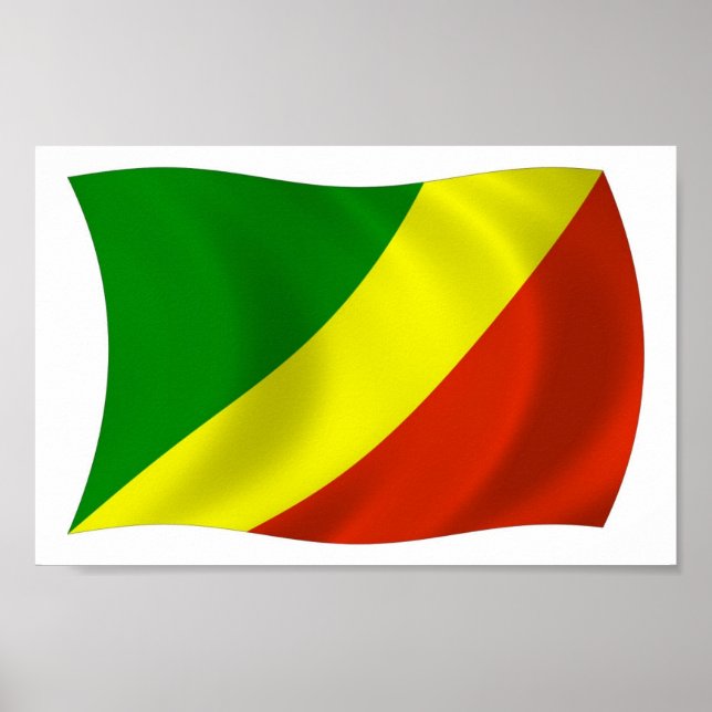 Republic of the Congo Flag Poster Print (Front)