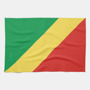Republic of the Congo Flag Tea Towel