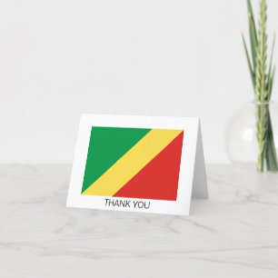 Republic of the Congo Flag Thank You Card