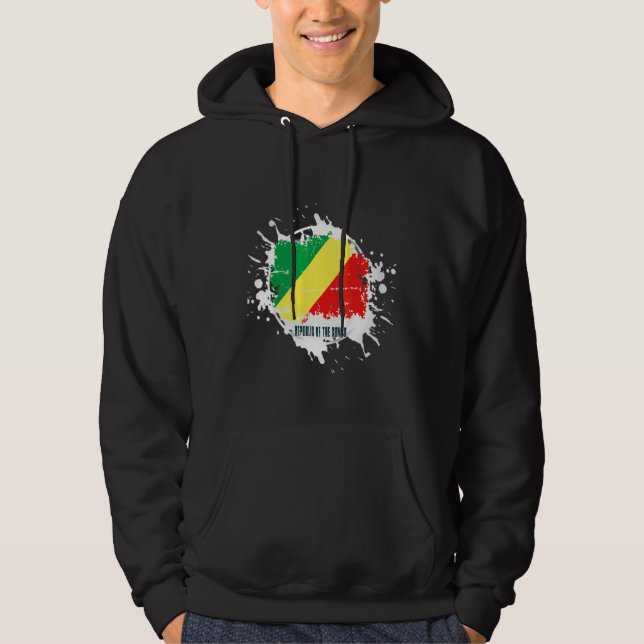 Republic Of The Congo Splash Hoodie (Front)