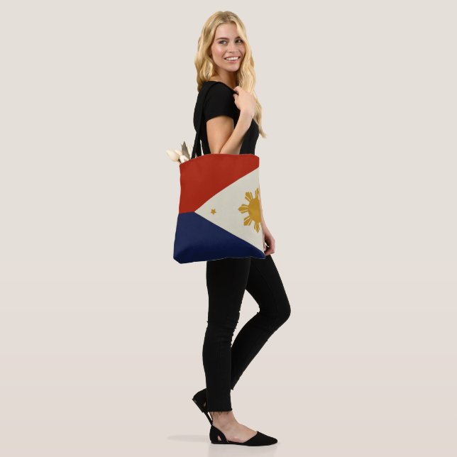 Republic of the Philippines flag Tote Bag (On Model)
