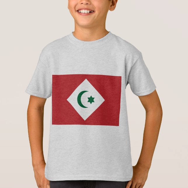 Republic Of The Rif, Morocco flag T-Shirt (Front)